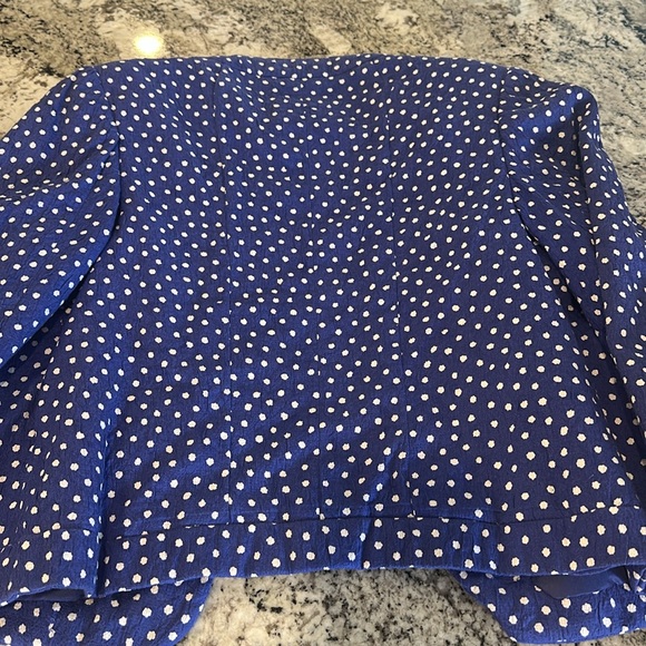 Stylish Navy Polka Dot Blazer - Picture 4 of 4